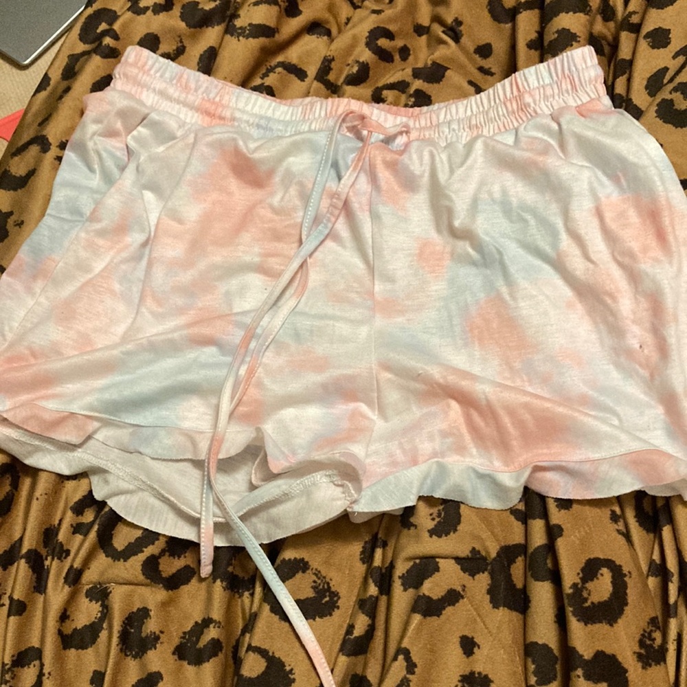 Blue peach pj shorts